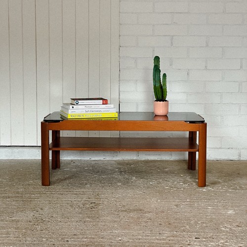 Myer teak coffee table mid - myer,