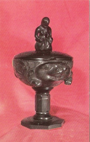 Postcard haida argillite - haida,