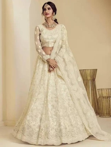 Lehenga choli bollywood - choli, white