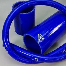 Blue Silicone Straight Reinforced Hose Coolant Water Turbo Boot Inlet Pipes