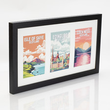 Multi Aperture Photo Picture WOOD Frames Holds 2, 3 or 4 Photos Various Sizes