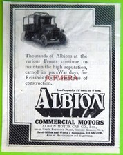 ALBION Commercial Motor Vehicles WW1 ADVERT #6 Small Vintage Print Ad 683/40