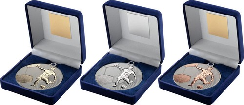 Boxed medals football league - medals,