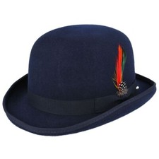 Vintage Wool Felt Bowler Hat