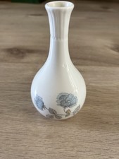 VINTAGE WEDGWOOD ICE ROSE BUD VASE BONE CHINA