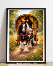 Gypsy horse in the country