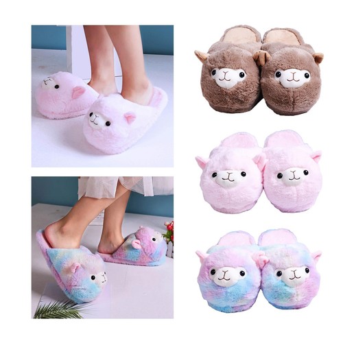 Cartoon alpaca slippers indoor - cartoon,