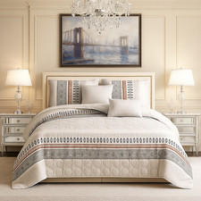 3Pcs Bedspread Quilted Heavy