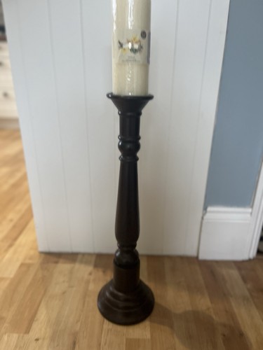 Dark wood candle - wood,