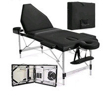 Vesgantti Portable Massage Bed Table - 3-Section Foldable Beauty Couch for Reiki
