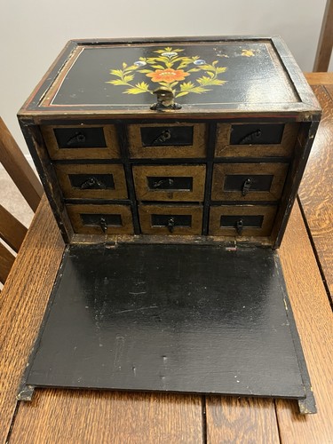 Antique french sewing cabinet - antique,