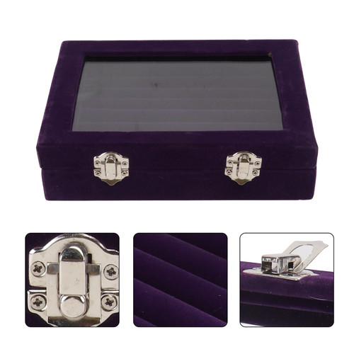 Clear lid jewelry rings - lid,