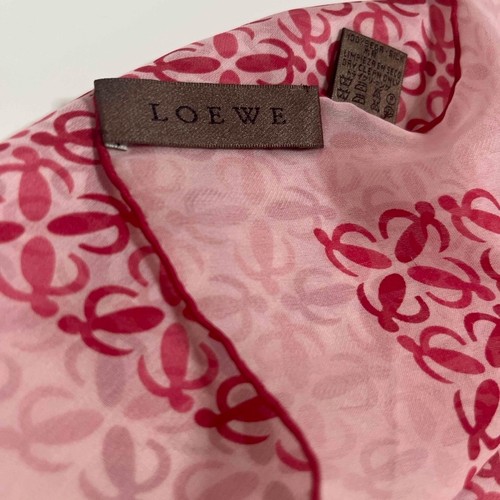 Loewe silk scarf logo - silk,