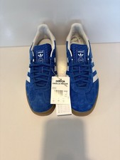 Adidas Original Gazelle Indoor Blue/White UK9 Brand New with Tags No Box