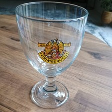 Grimbergen .33 cl glass  Belgian Brewery Chalice/Goblet Beer Glass Stemmed 