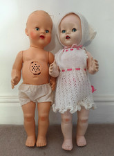 2 x 1950s HARD PLASTIC WALKING