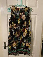 Black Floral Sleeveless evening Dress Size 12 By Dorothy Perkins. Immaculate