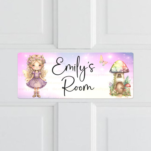 Personalised pink fairy metal - pink,