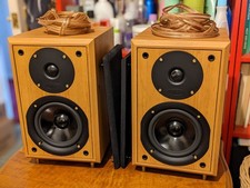 Eltax Monitor III Speakers Pair 150W Output, Solid Wood, HiFi Sound, Bookshelf