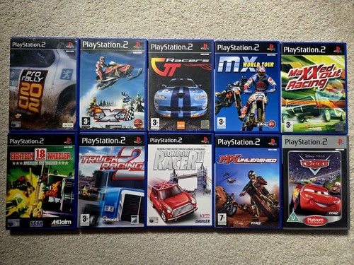 Ps2 racing driving game bundle - ps2,