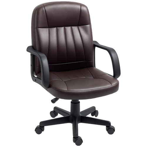 Homcom leather office - pu, chair