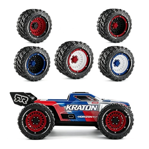 Monster truck tires for 14 - truck, 1/14