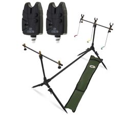 Carp Fishing Pod & Alarms With Swingers 2 Bite Alarms, 3 Rod Rests & Bag NGT