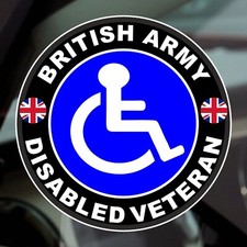 1 x Sign British Army Disabled