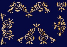 Floral Stencil Vintage French