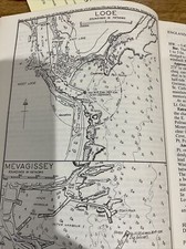 VINTAGE SEA CHART / NAUTICAL MAP 1971 - LOOE & MEVAGISSEY   - To Frame?