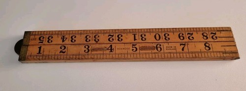 Vintage boxwood yardstick - yardstick,