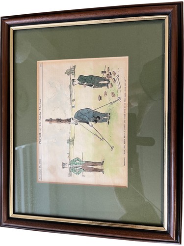 Framed punch cartoon art - art, print