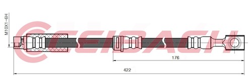 Ceibach front brake hose fits - ceibach,