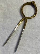 Pair vintage brass steel - vintage, &