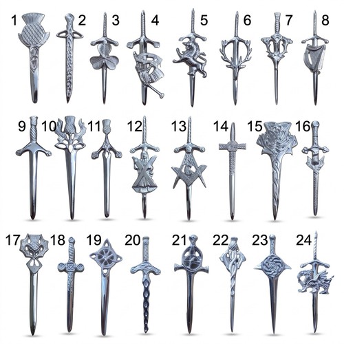 Scottish thistle kilt pins - scottish,