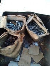 Unc 5/16 X 1-1/4"slotted Pan Head Screws  New Old Stock With Nuts Job Lot 