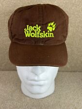 Kids Baseball Cap - Jack Wolfskin - Brown & Lime Green - Adjustable - Hiking Hat