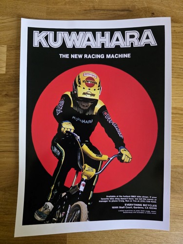 Kuwahara bmx advert print - bmx,