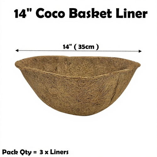 Natural coco hanging basket - natural,