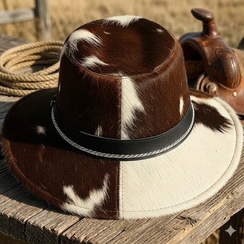 Real hair hide cowhide - hair-on-hide,