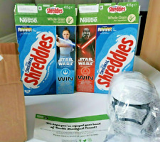 2019 Nestle Shreddies Cereal Star Wars packs x 2 & Competition Stormtrooper Bowl