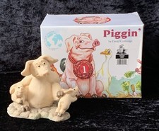 PIGGIN " piggin Kids" Vintage Handmade Ornament 1995 By David Corbridge
