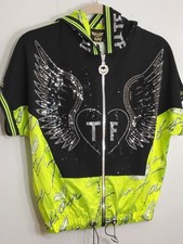 Tatu Black/Green Rhinestone