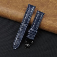 Blue Leather Watch Strap