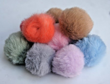 SOFT FAUX FUR CAT POM POM