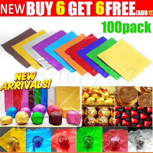 100x chocolate candy foil - 100x,