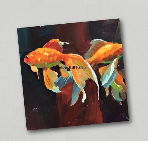 Fridge magnet goldfish classic - goldfish,