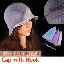 Hair Highlighting Dye Cap Reusable Silicone hat for Professional needle hook Cap