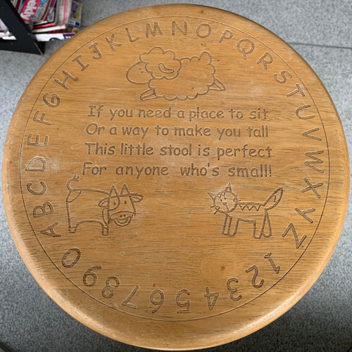 Child wooden stool - stool, standing