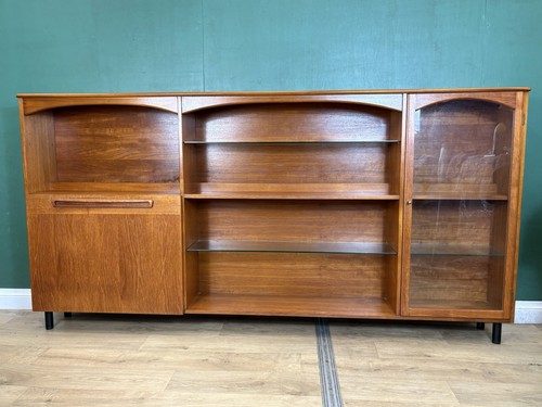 Mid century teak console - century,